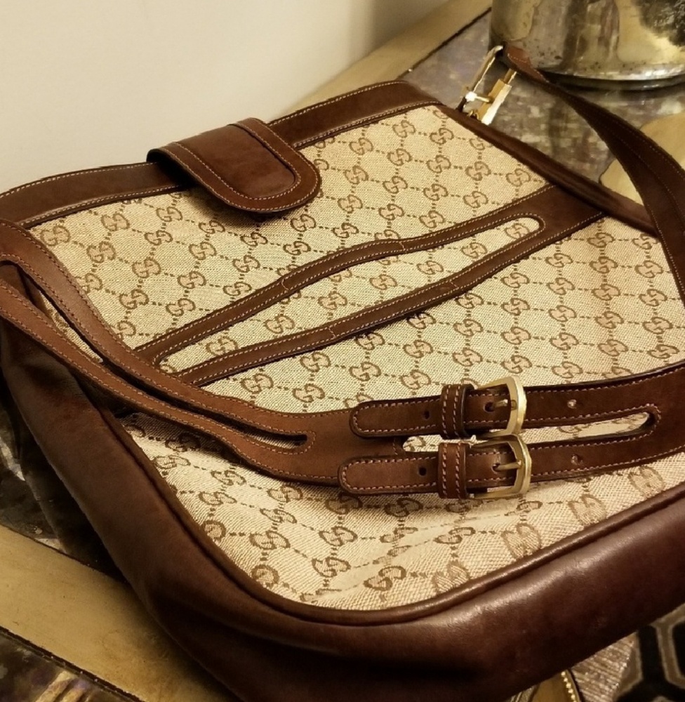 ๐SOLD๐ Authentic Vintage 70s Gucci Shoulder Bag - Picture 3 of 8